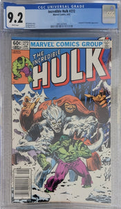 Incredible Hulk (1962 Marvel 1st Series) #272 CGC 9.2 Sasquatch & Wendigo Appearance
