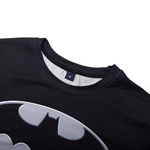  Superhero Compression Sports Shirt, Men's Short Sleeve