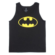 DC Comics Men's Batman Basic Logo Tank T-Shirt, Black