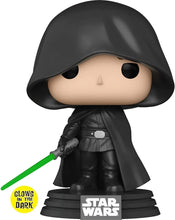 Star Wars: The Mandalorian - Luke Skywalker Glow-in-The-Dark Exclusive Funko Pop! (Bundled with Box Protector)