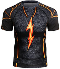Lighting Bolt Mens 3D Digital Printing Short Sleeve T-Shirt