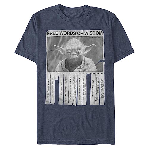 Star Wars unisex adult Star Wars - Words of Wisdom T-shirt T Shirt, Premium