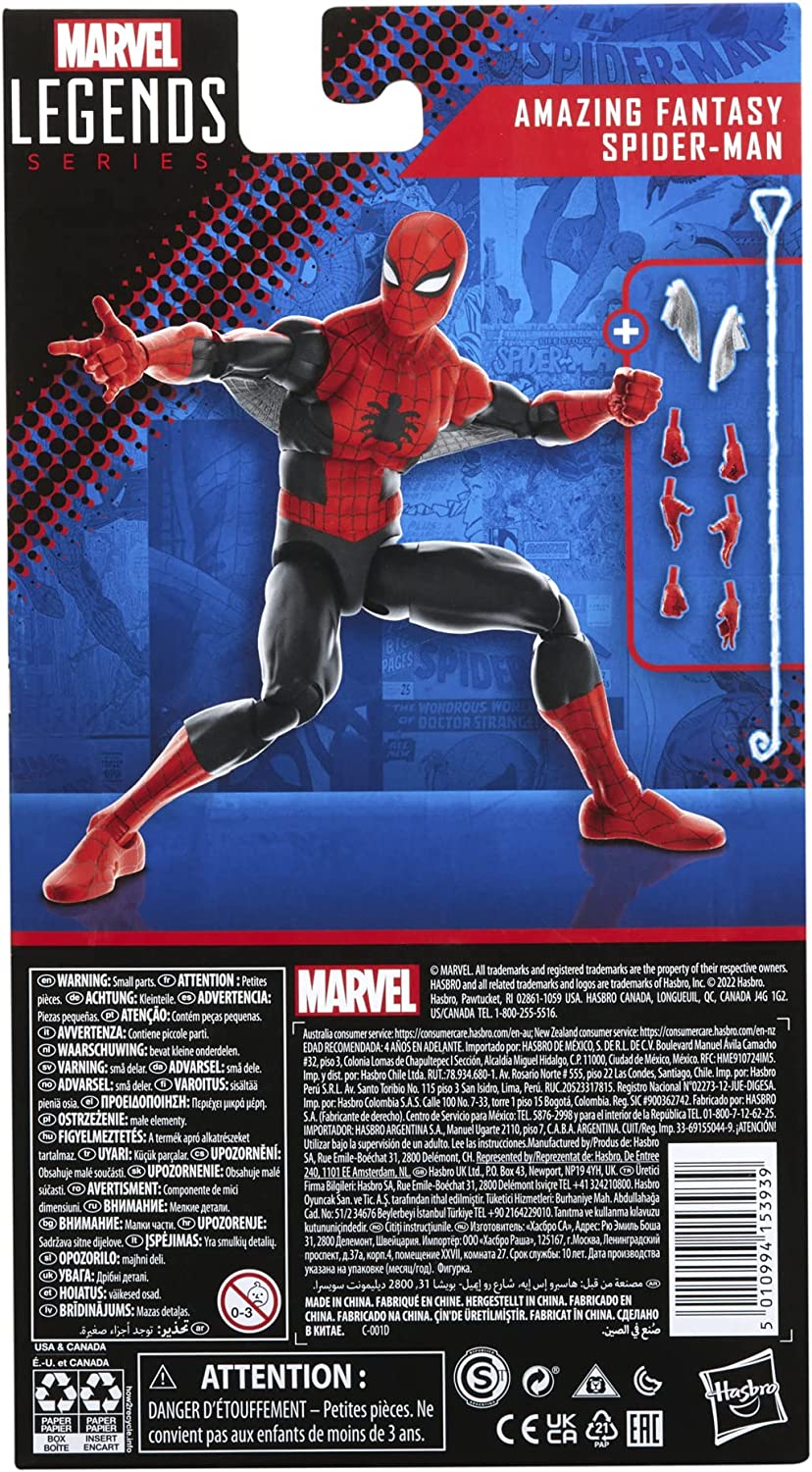 Marvel Legends Spider-Man 60TH Anniversary Amazing Fantasy Spider