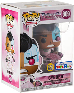 Funko POP! TV Teen Titans Go! Cyborg with Glow Axe (Toys R Us) Exclusive Vinyl Figure # 609