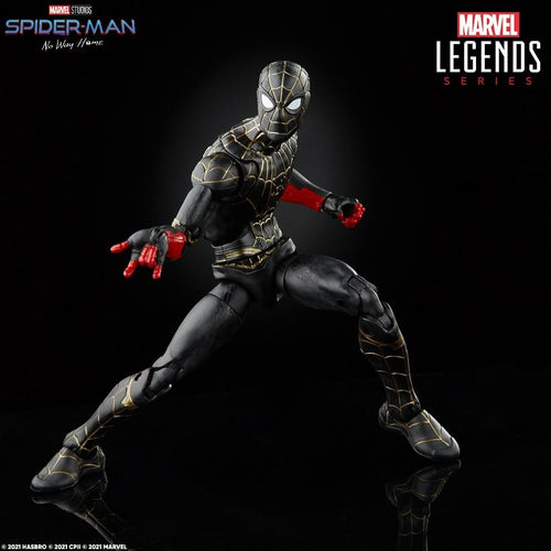 Spider-Man Marvel Legends No Way Home Spider-Man Black and Gold Suit