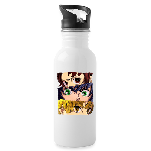 The 'Demon Slayer' Trio Water Bottle - white